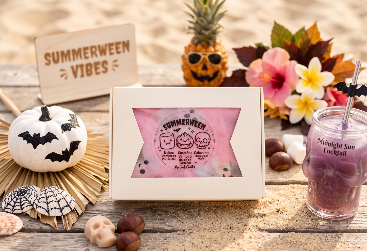 🏕️🔥 Cajita de Wax Melts "Hoguera de Summerween": ¡El Campamento Más Spooky! 👻✨