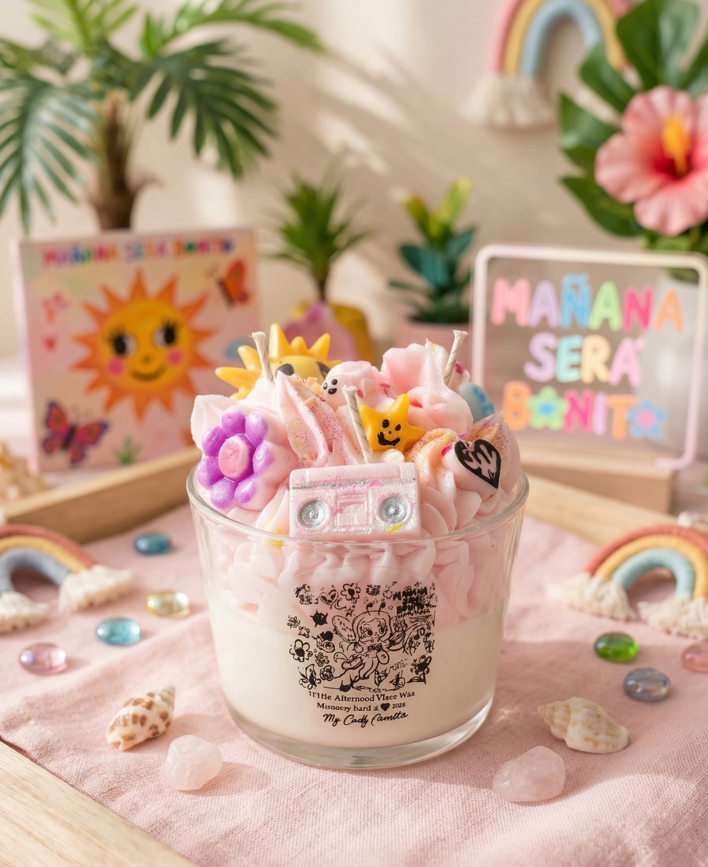 🌸 🌟 Vela Aromática "Mañana Será Bonito" - Edición Especial Tropical 🌴🌈🌟