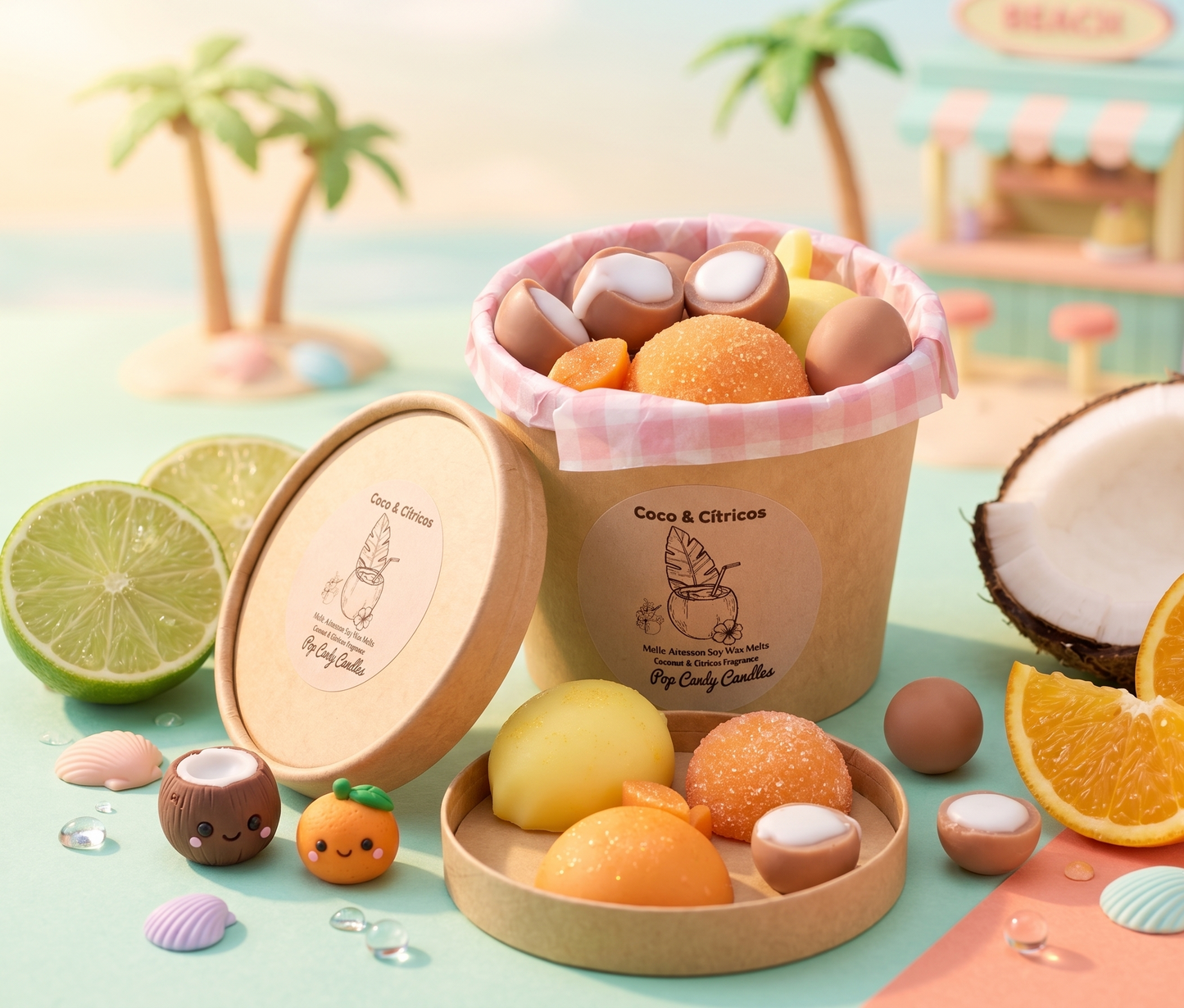 🥥🍋Melts "Coco & Cítricos" – ¡Frescura de Verano en tu Hogar! ✨☀️