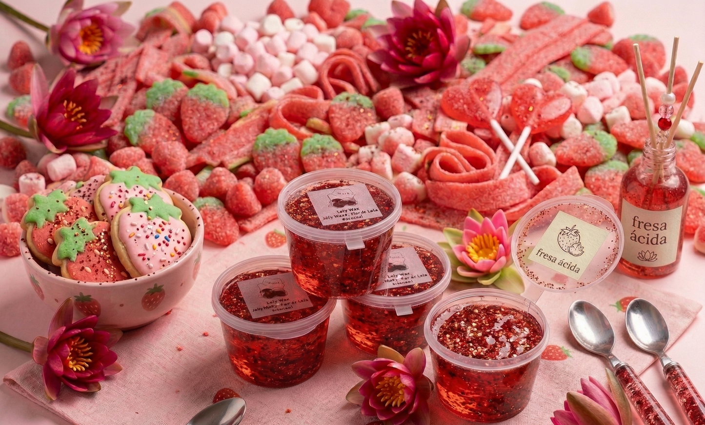 🍓⚡ Jelly Wax Melts - "Chuche de Fresa Ácida" 🍬😜
