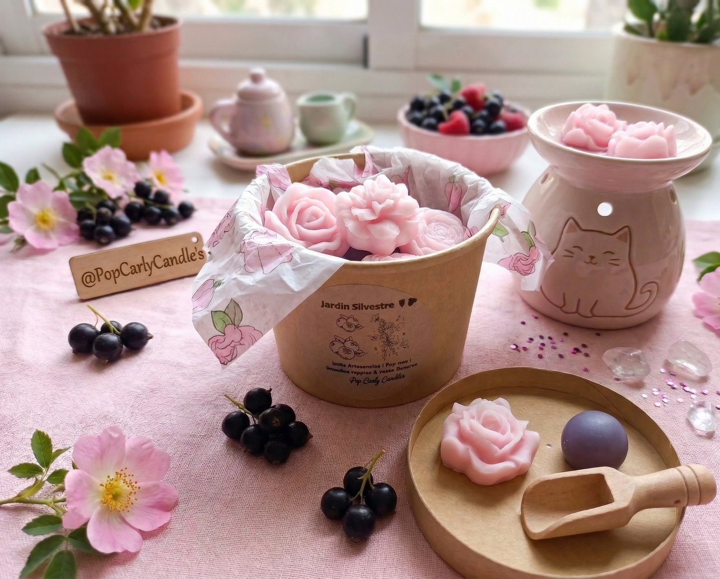 🫐🌹Melts "Jardín Silvestre" - Grosella Negra & Rosa ✨🫐🌹