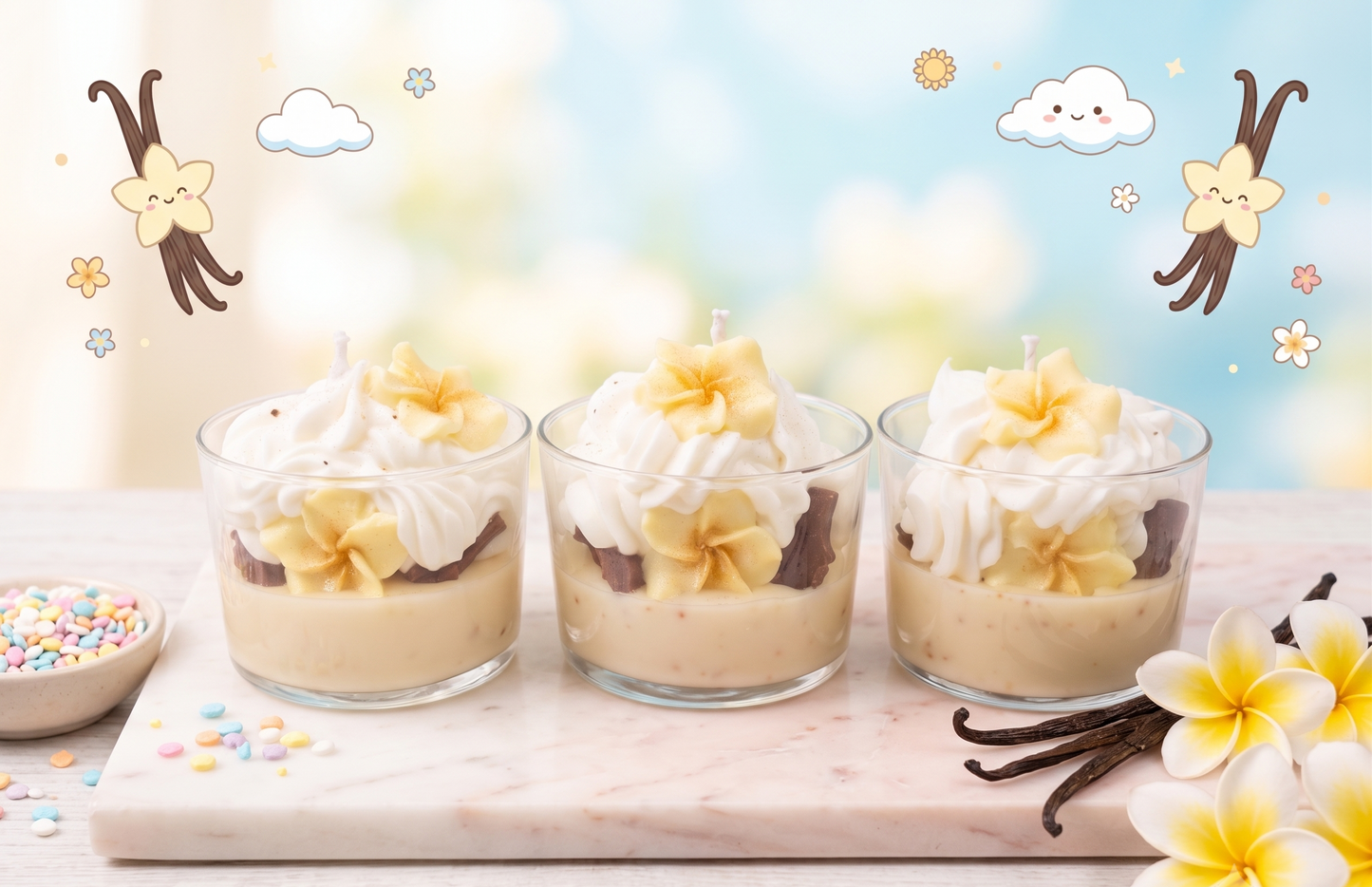 🍦 Vela "Verano de Vainilla tahití " | Colección de Verano ☀️