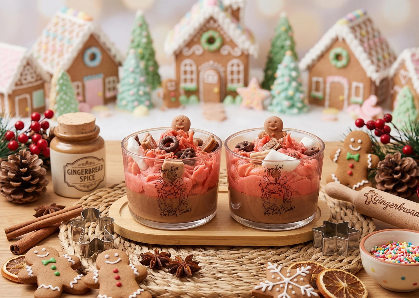 🎀🕯️✨Vela Artesanal "Ginger Kiss" 🧑🍳🕯️✨