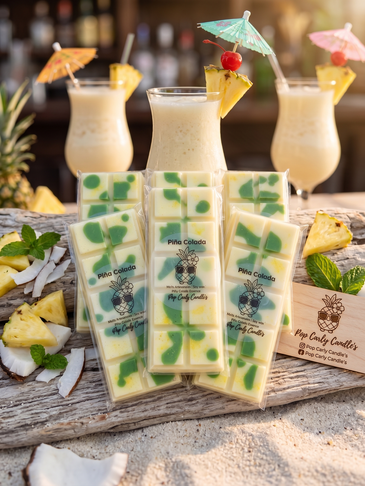 🍍🥥 Snap Bars Cocktail de Piña Colada - Escapada Tropical 🍹✨