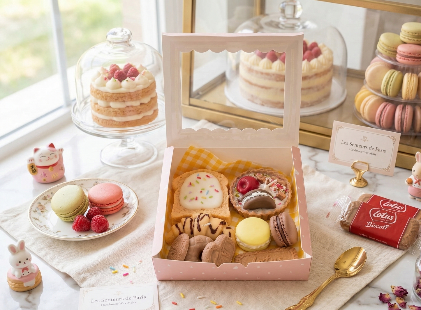 🕯️✨ Waxmelts de Soja y Velitas, Estilo Postre Francés ✨🕯️