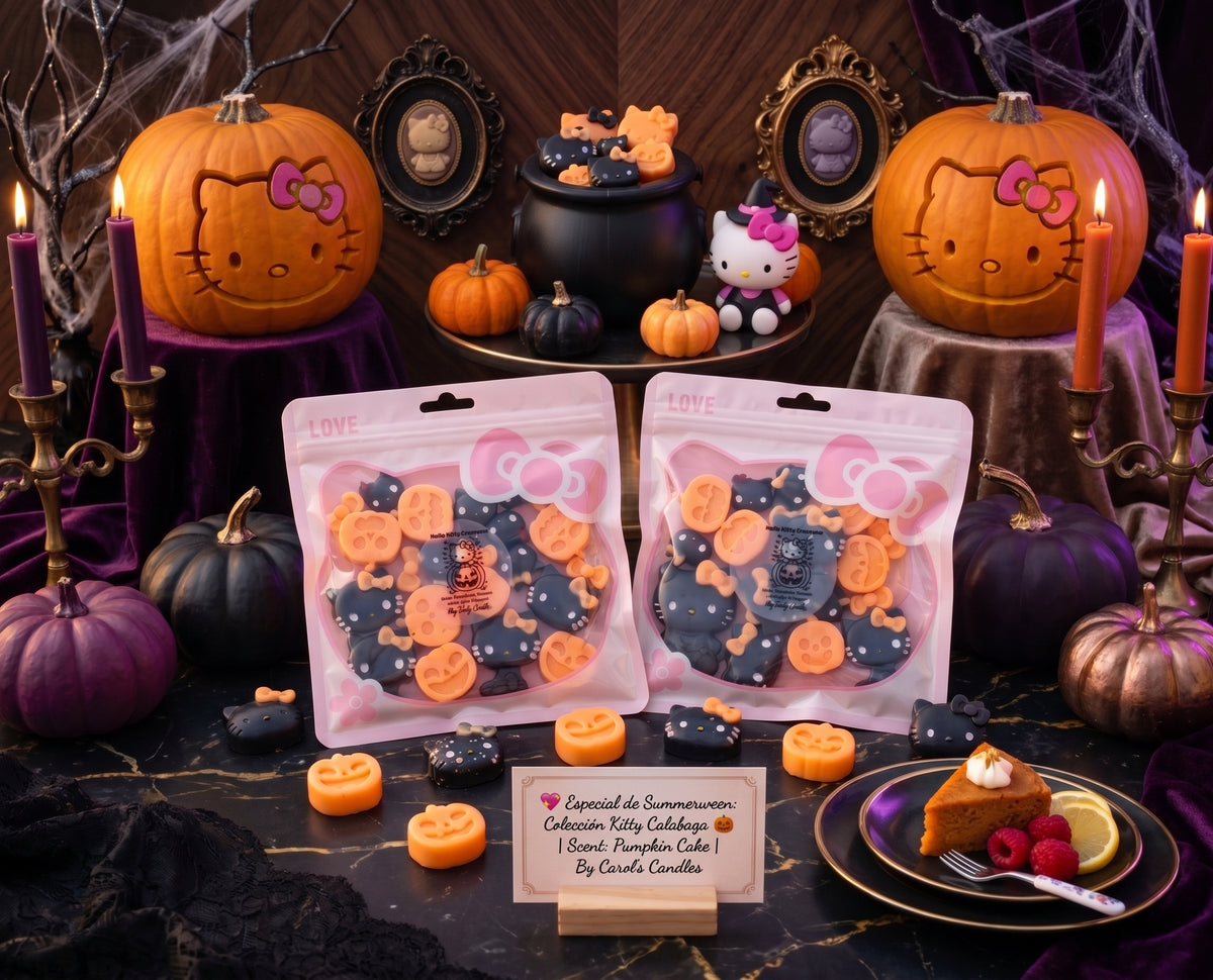 🥕🍰 Bolsita de Wax Melts "Hello Kitty Calabaza" 🎃✨