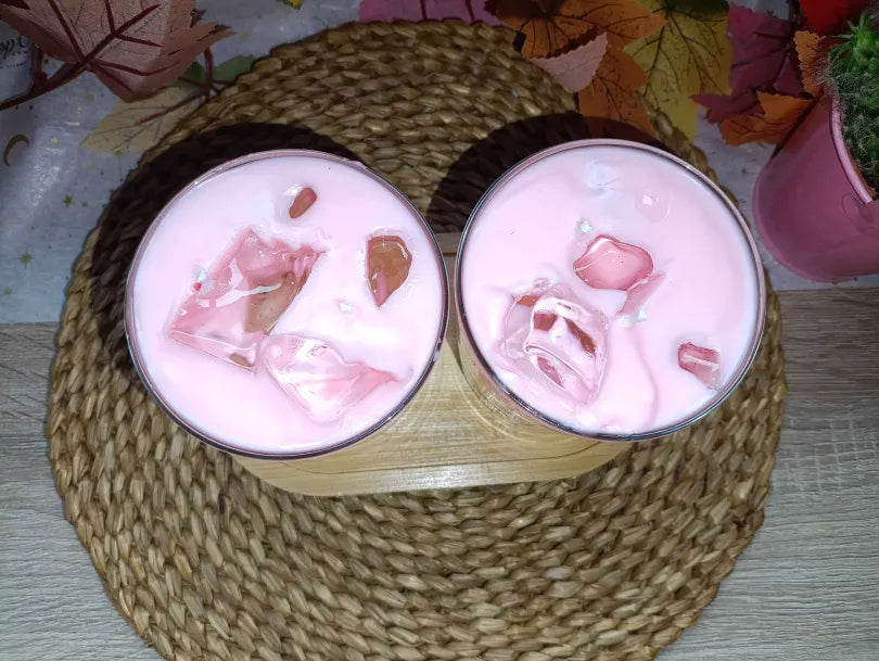 Vela Artesanal "Strawberry latte"! 🍓