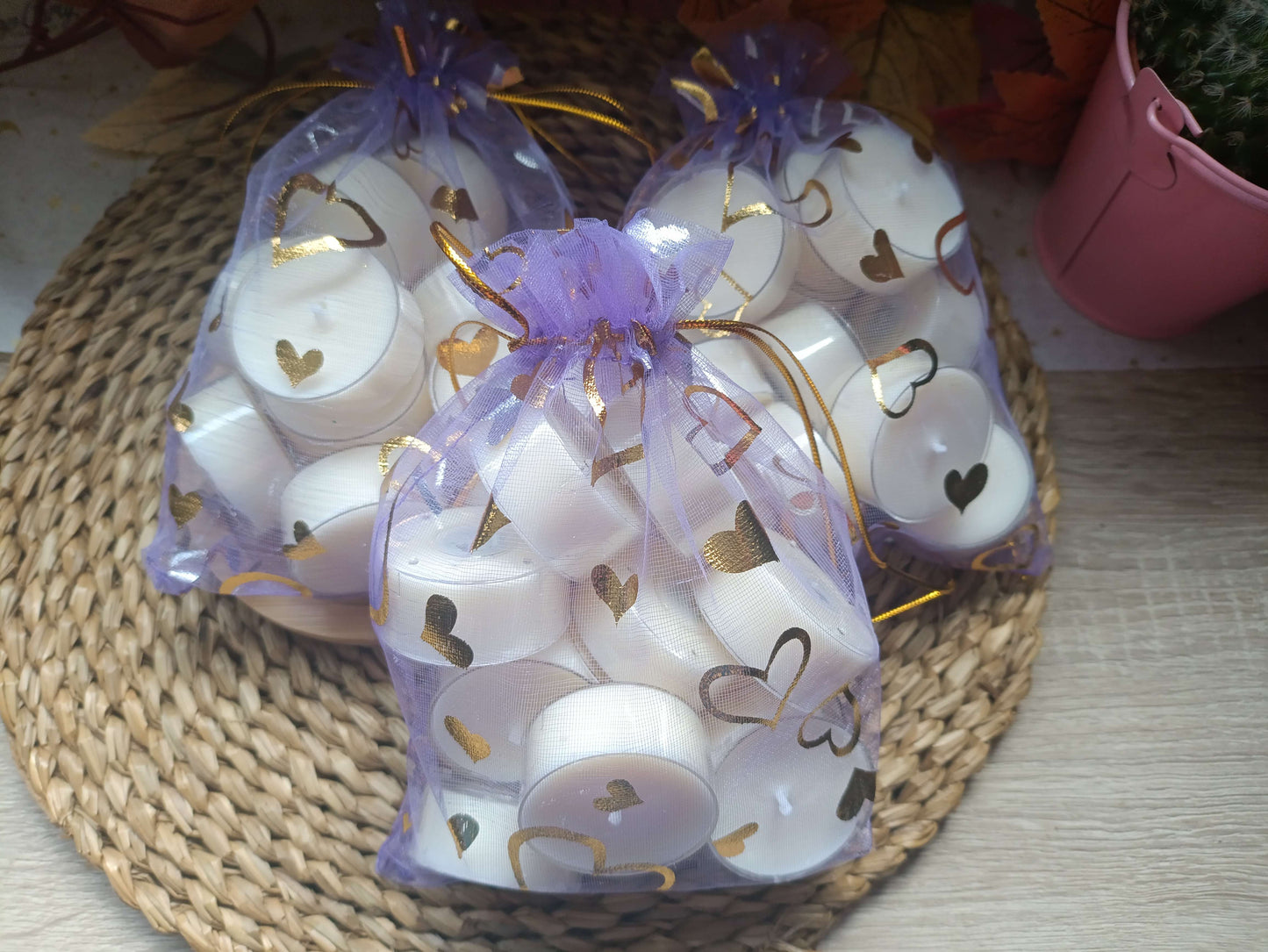 Pack de 12 velitas de te "Tealights 🌼