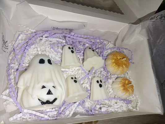 Velas decorativas "O Segredo de Samhain" para o centro de mesa! 🕸️