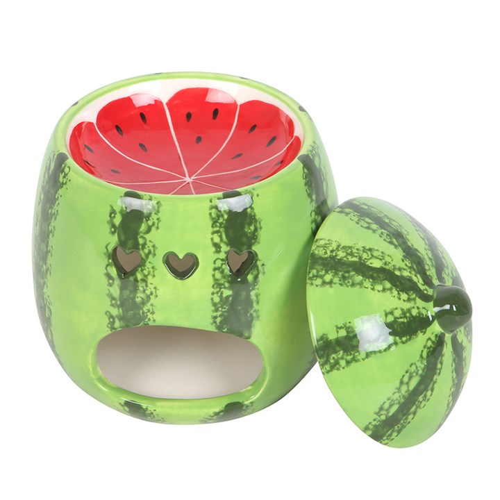 🍉☀️ Quemador de Esencias de Cerámica "Rodaja de Sandía" (Colección de Verano) 🌊🍹
