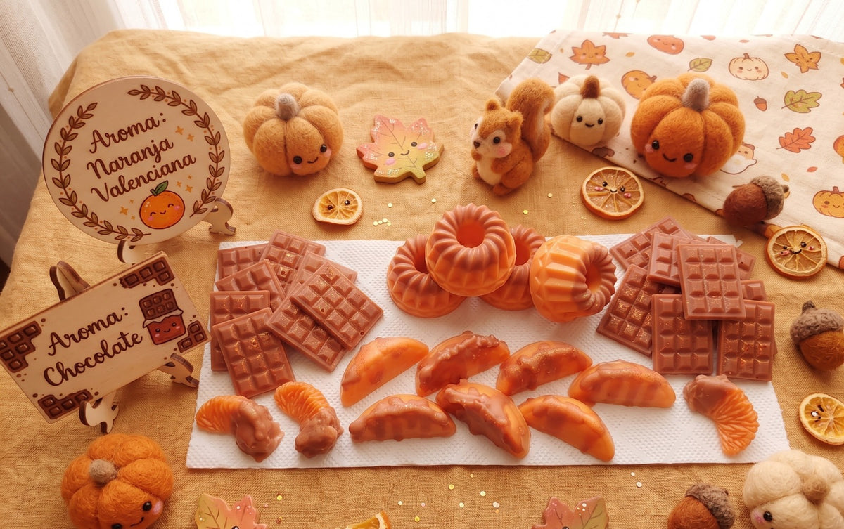 🍊🍫 Wax Melts "Capricho de Otoño" - Naranja Valenciana y Chocolate 🍂