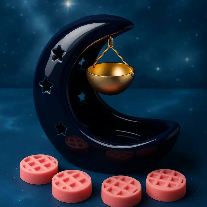 🌙✨ Queimador "Lua da Meia-Noite"