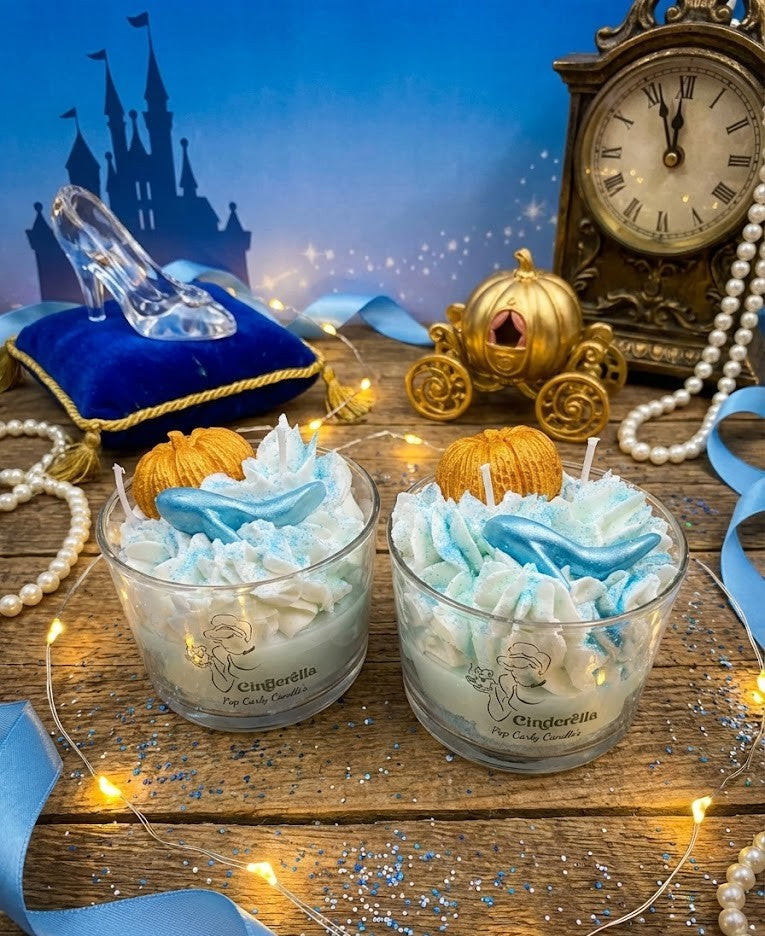 Vela Artesanal "Sueño de Medianoche" - Edición Cenicienta 👠✨