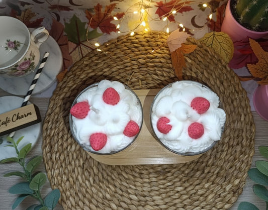 Vela Artesanal"Strawberry delight" 🍓