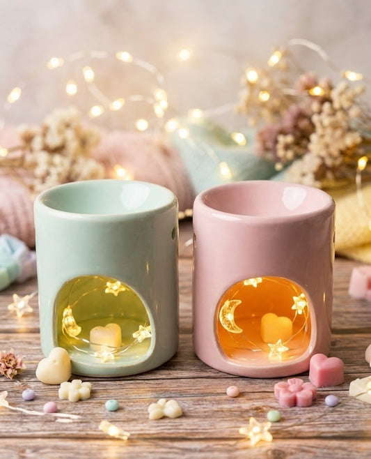 Quemador de cerámica rosa suave "Marshmellow Cloud"