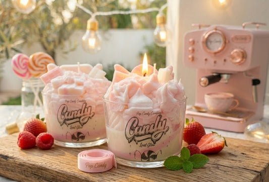 Vela artesanal "Candy Land Glam"