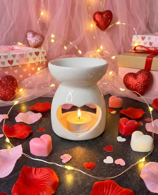 Quemador de Cerámica "Sweet Heart" 🤍🕯️