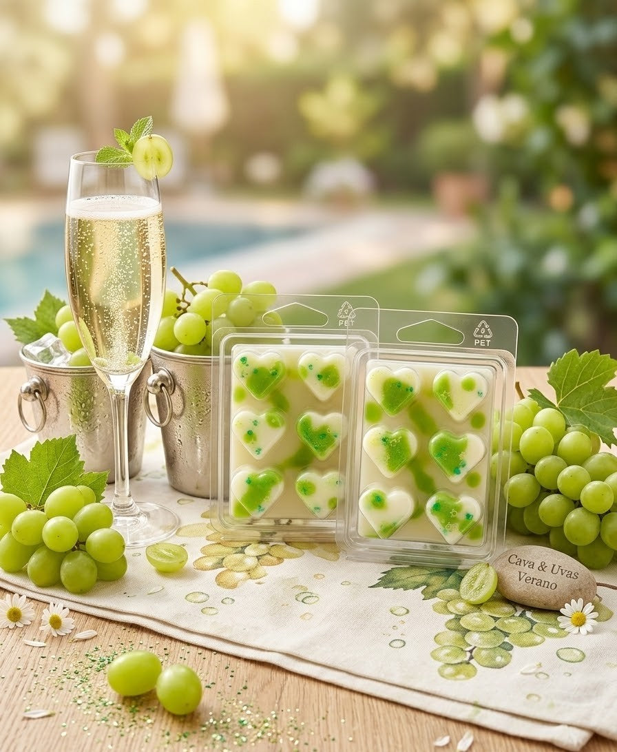 🥂🍇 Summer Bubbles melts - Corazones de Cava y Uvas Chispeantes ✨🥂🍇
