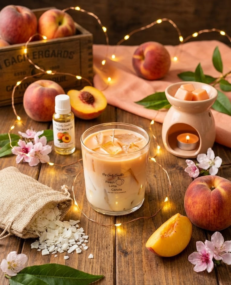 Vela de Soja Artesanal - 🍑 Peach Iced Tea