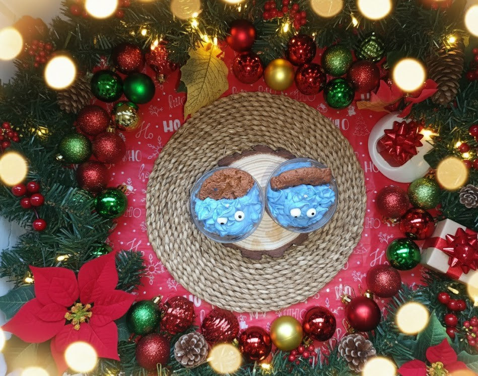 Vela Artesanal "Choco Cookie Monster!" 🟤