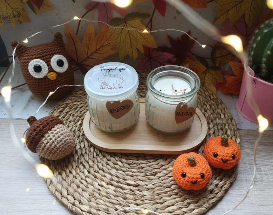 Vela artesanal "Pumpkin & co." 🎃