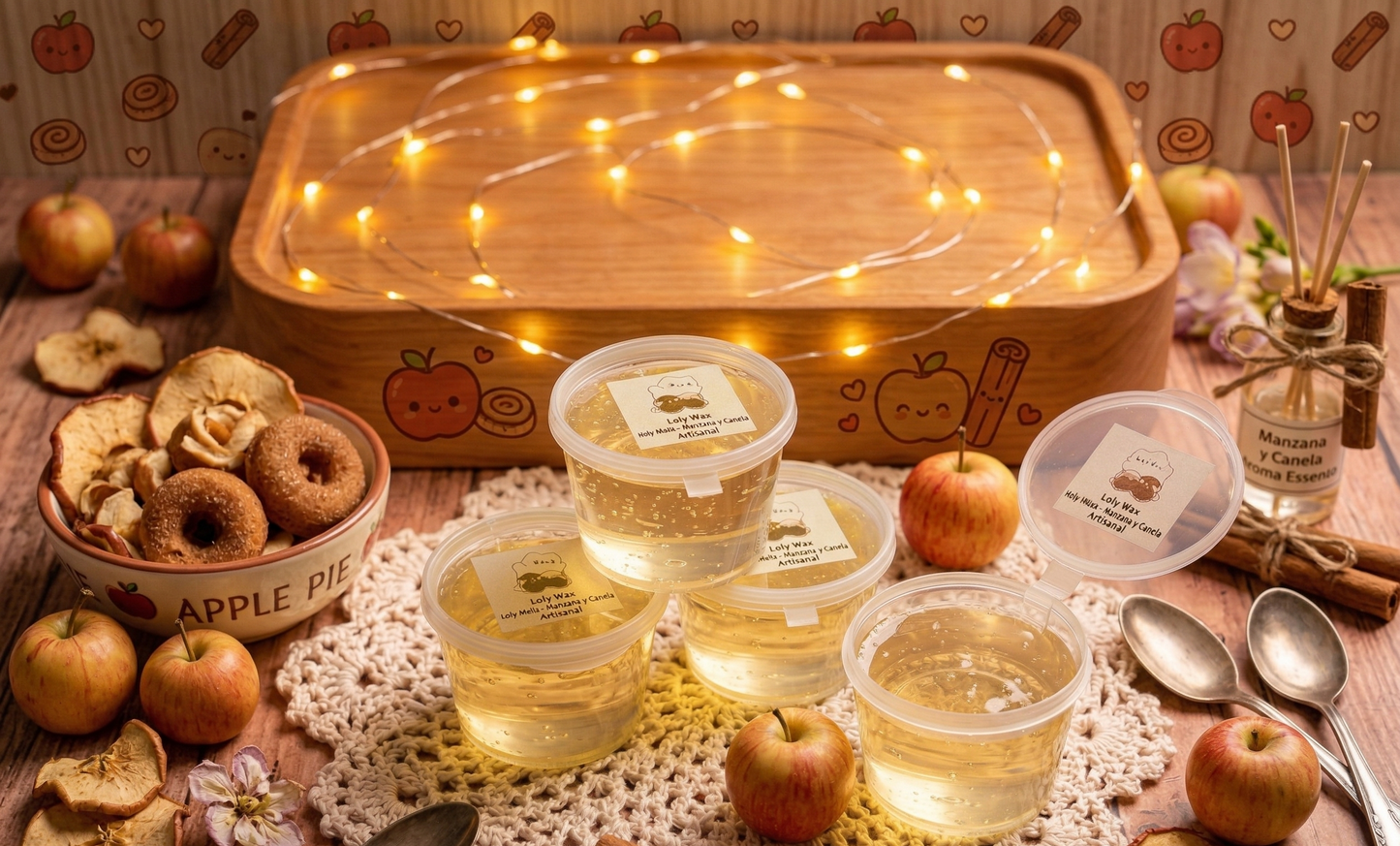 🍎🥧 Jelly Wax Melts - "Manzana y Canela"  🍂✨