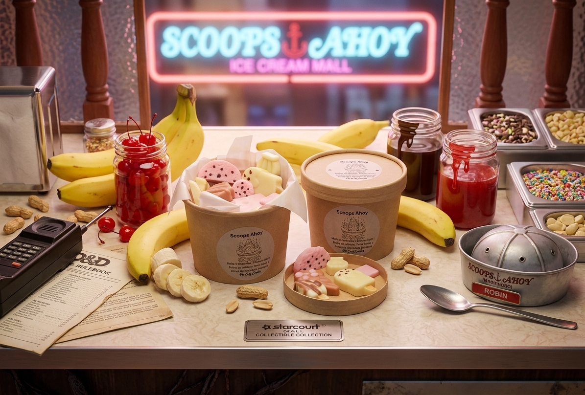 ⚓🍦Melts "Scoops Ahoy" - El Banana Split Definitivo 🍌🍓🍫 (Edición Stranger Things)