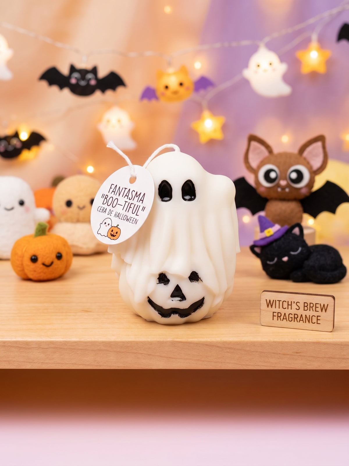 👻🍂 Vela "Boo-Tifull" - Aroma de Otoño 🔥🪵
