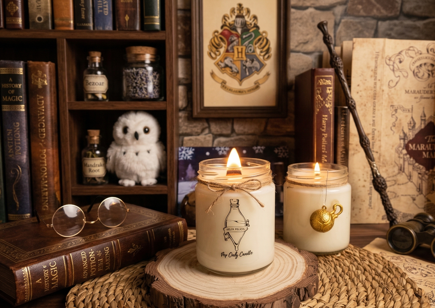 Vela artesanal "Felix Felicis" [Formato XL]😁