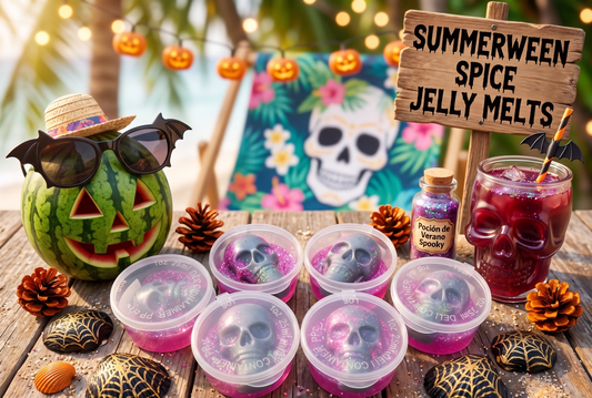 💀🏖️ Jelly Melts "Calaveras en la Piscina"- ¡El Chapuzón Más Divertido de Summerween! 🌊🍹