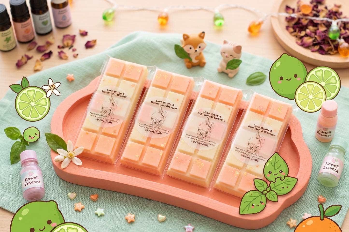🍋🍊🌿 Snap Bars - Lime Basile & Mandarine Blossom - Spring Edición 🍋🍊🌿