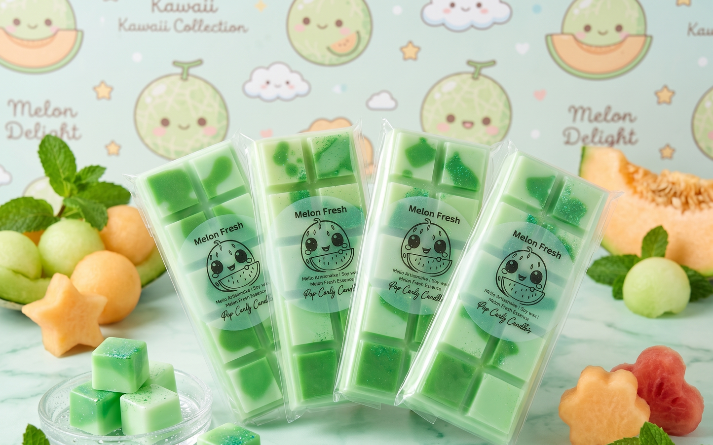 🍈✨ Melts "Melon Fresh" - Explosión Frutal para tu Hogar ✨🍈