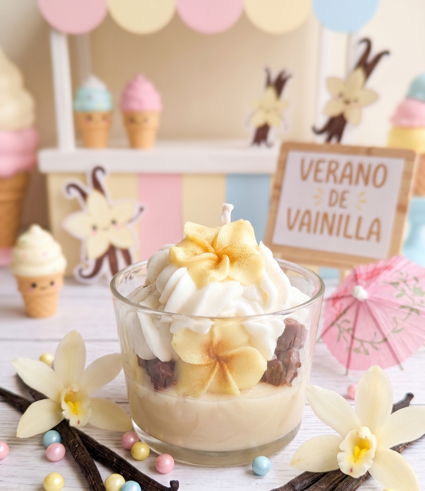 🍦 Vela "Verano de Vainilla tahití " | Colección de Verano ☀️