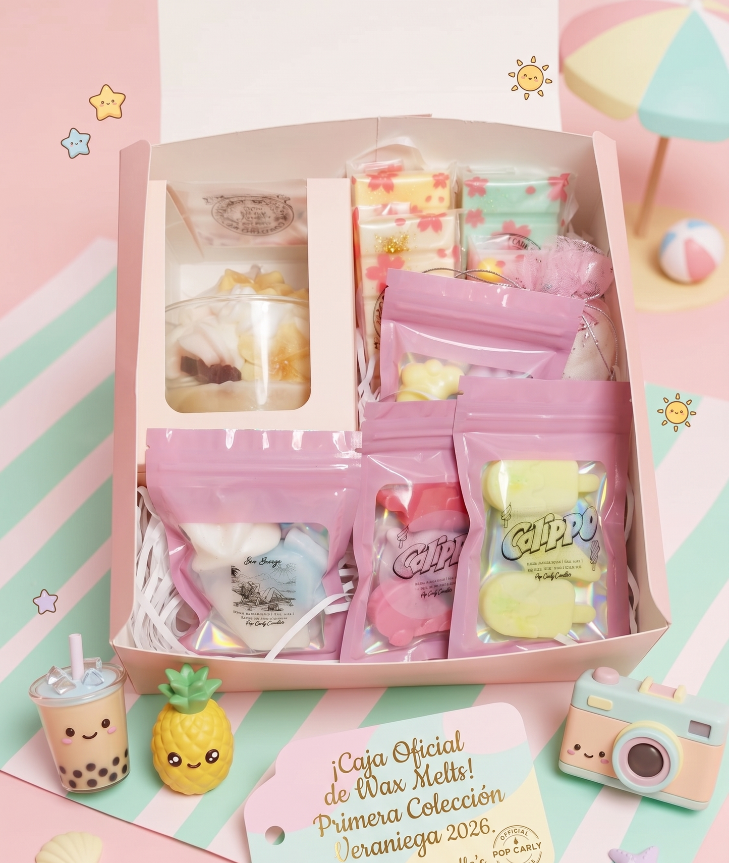 🌴🍓 ¡Haz que tu verano sea increíblemente SWEET con la Pop Carly Box Edición Limitada de Verano! 🕯️🎁