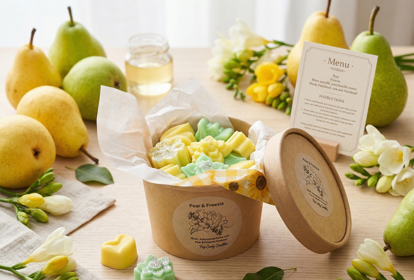 🍐🌼 Melts "Pear & Freesia" - Frescura y Elegancia en tu Hogar ✨💛