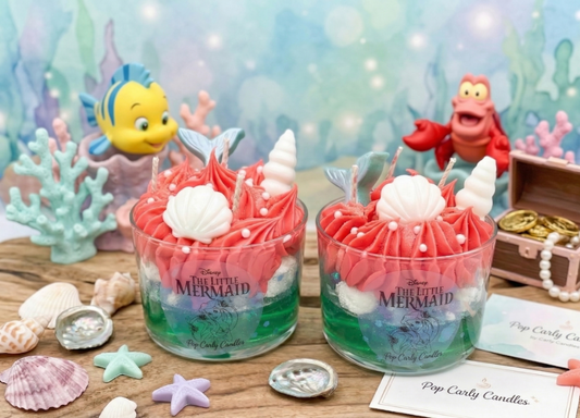 🧜‍♀️✨ ¡Sumergete en el Océano con nuestra Vela Artesanal "Brisa de Mar" de La Sirenita! ✨🧜‍♀️