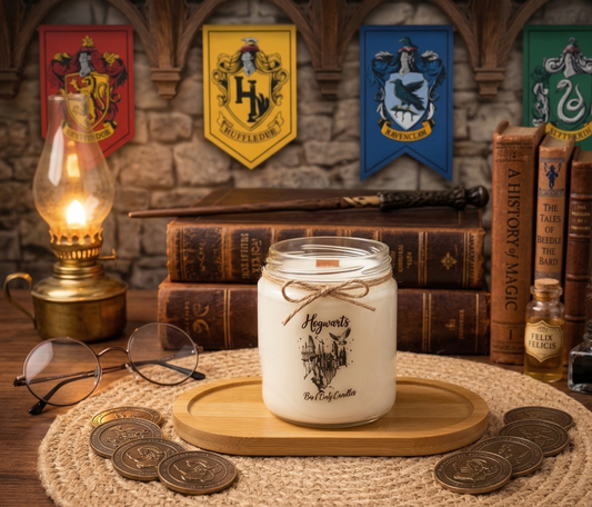 Vela artesanal "Hogwarts" [Formato XL]🏰