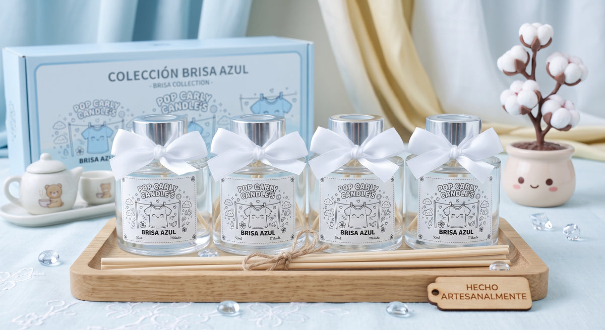 🌬️💙 Ambientador Mikado "Brisa Azul" - Frescor a Limpio 👕✨