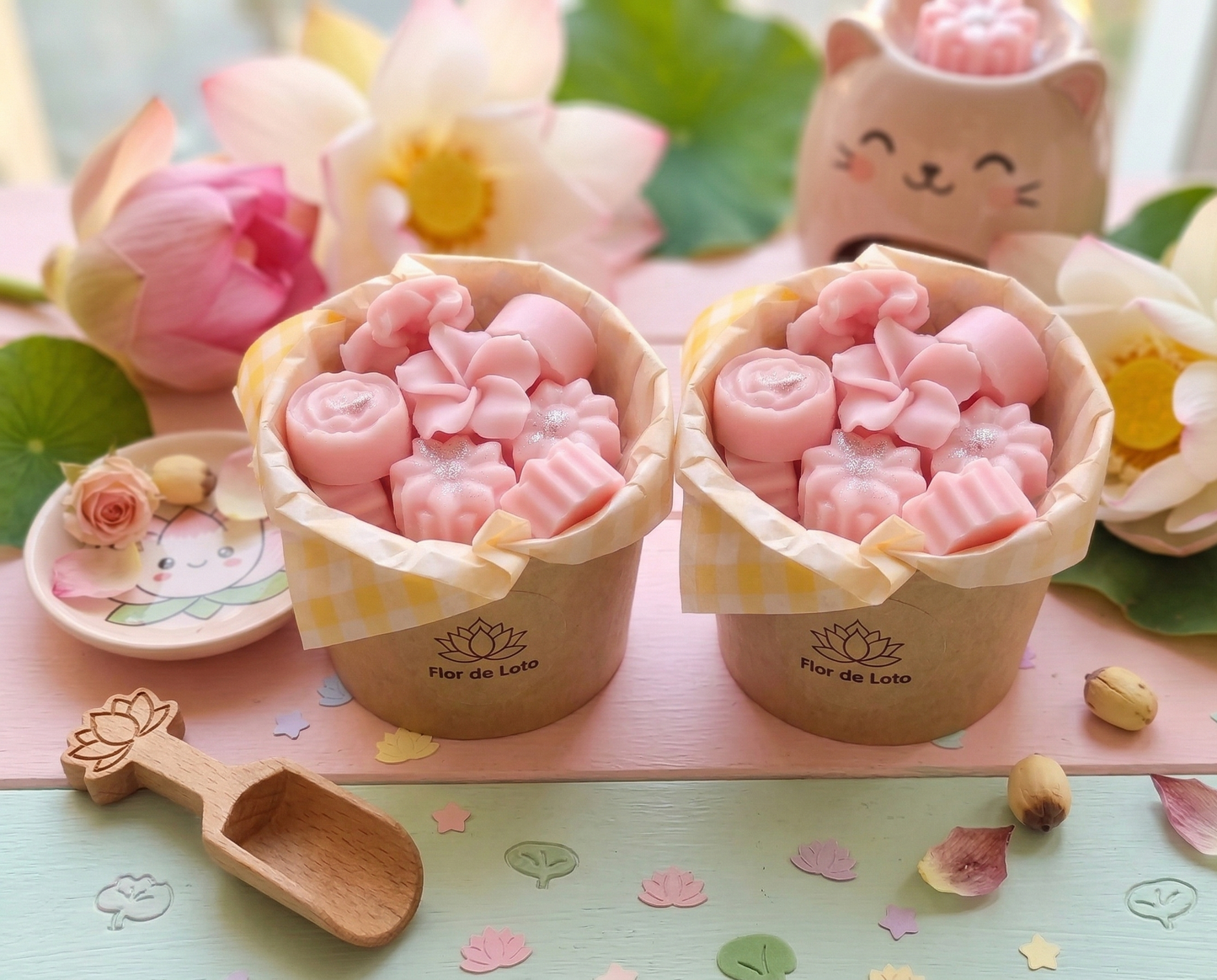 🌸✨ Melts "Flor de Loto" - La delicadeza de la primavera en tu quemador ✨🌸