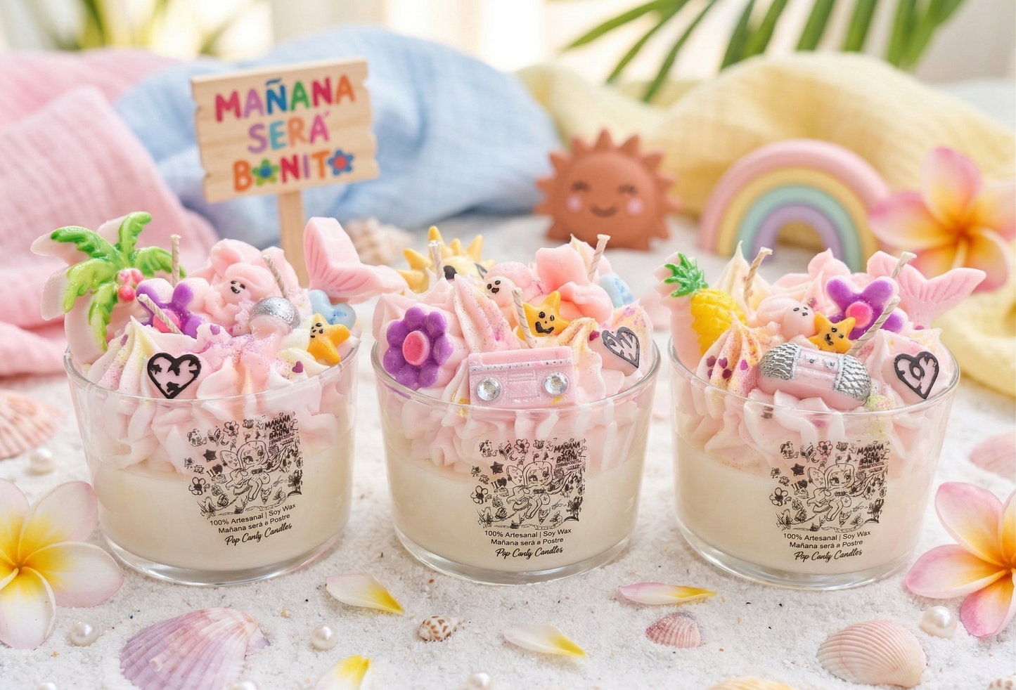 🌸 🌟 Vela Aromática "Mañana Será Bonito" - Edición Especial Tropical 🌴🌈🌟