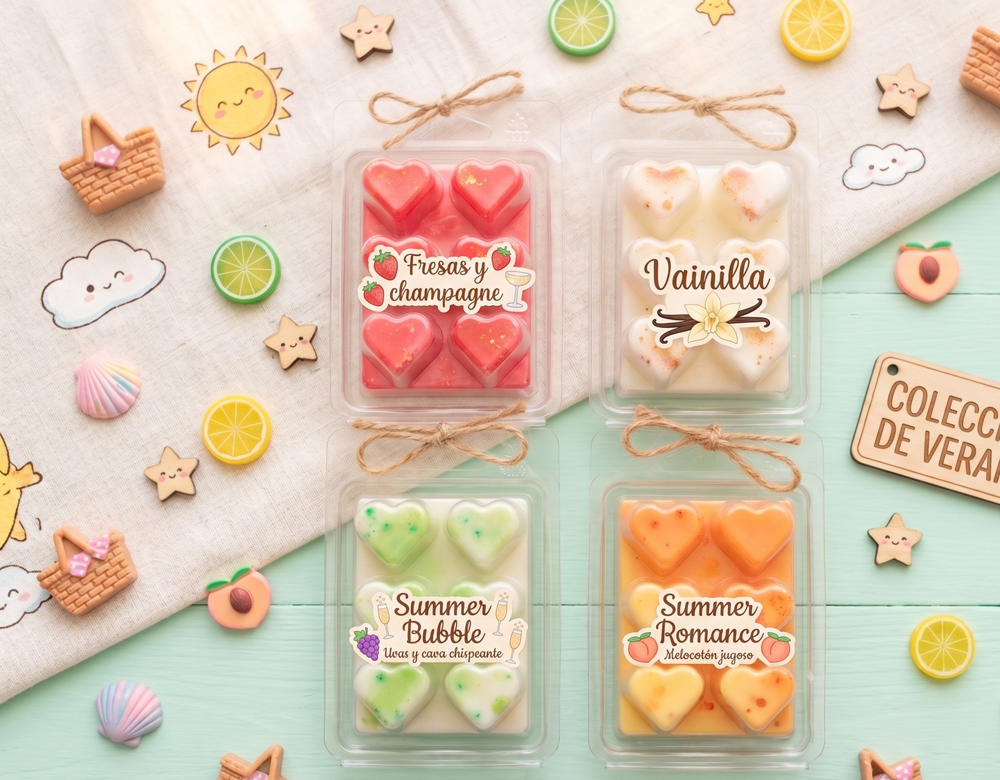 ☀️✨ Pack Exclusivo "Aromas de Verano" - Colección de 4 Tabletas Waxmelts ✨☀️