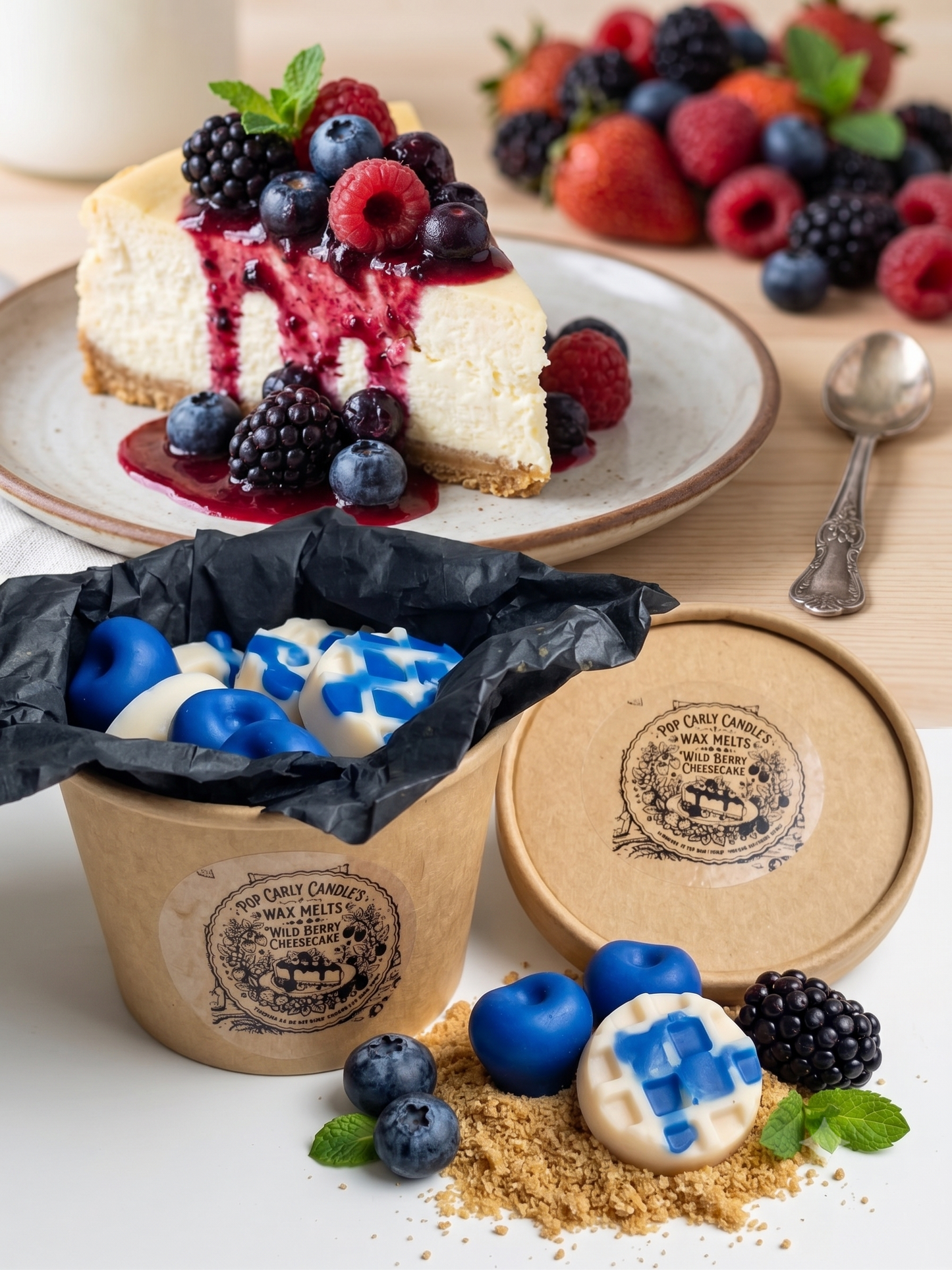 🍰 Melts Wild Berry Cheesecake – Una Dulce Indulgencia para Tu Hogar 🫐