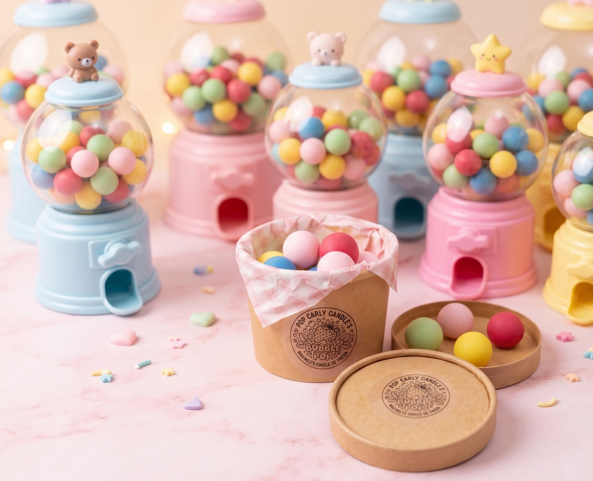 🍬 Wax Melts "Bubble Pop" - Aroma a Chicle de Fresa 🍓