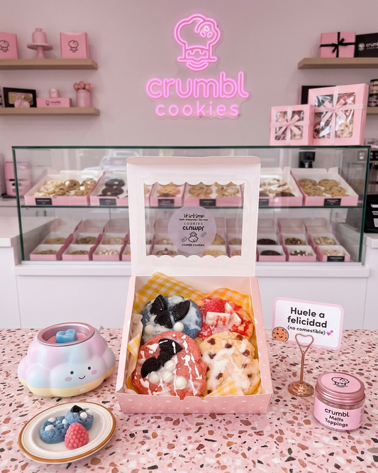 🎀🍪 Sweet Box "Crumbl Cookies" - Set de 4 Melts Premium XL 🧁💕