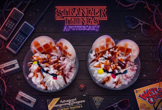🧇🕯️ Vela "Upside Down Sundae" - Edición Stranger Things 🚲✨
