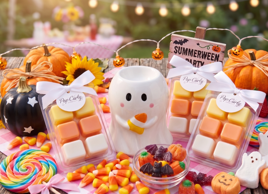 ☀️ Pack Sweet Summerween: Quemador Fantasmita + Wax Melts "Chuches Nostálgicas"🍭