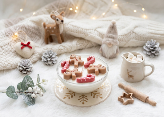 Vela artesanal "Bowl de navidad" 🍪