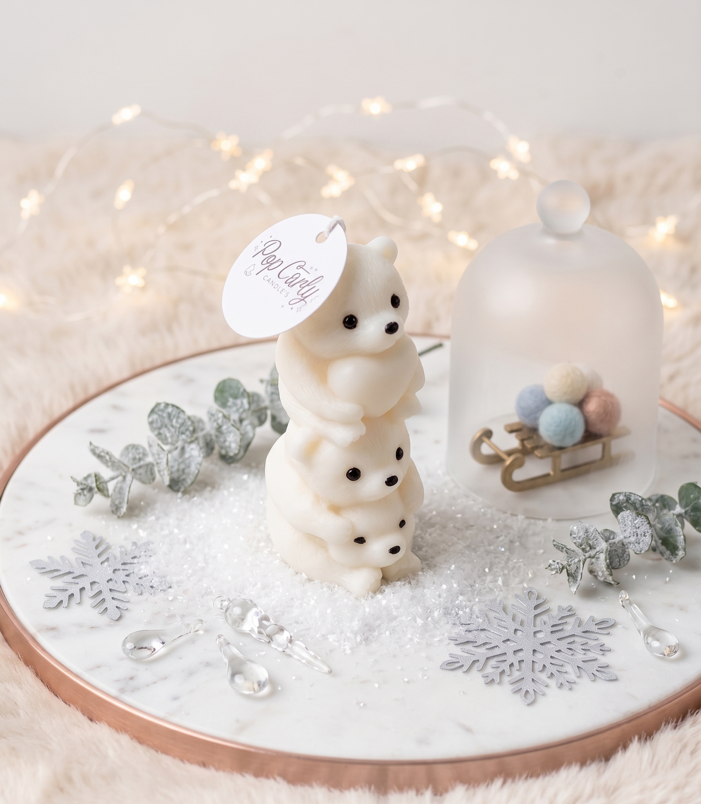 🐻‍❄️✨ Vela ositos polares - Magia Invernal en Cada Rincón ✨🐻‍❄️