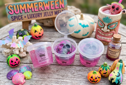 💀🏖️ Jelly Melts "Calaveras en la Piscina"- ¡El Chapuzón Más Divertido de Summerween! 🌊🍹