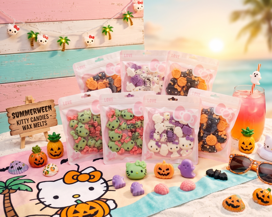 🥕🍰 Bolsita de Wax Melts "Hello Kitty Calabaza"- El Capricho Más Dulce de Summerween 🎃✨
